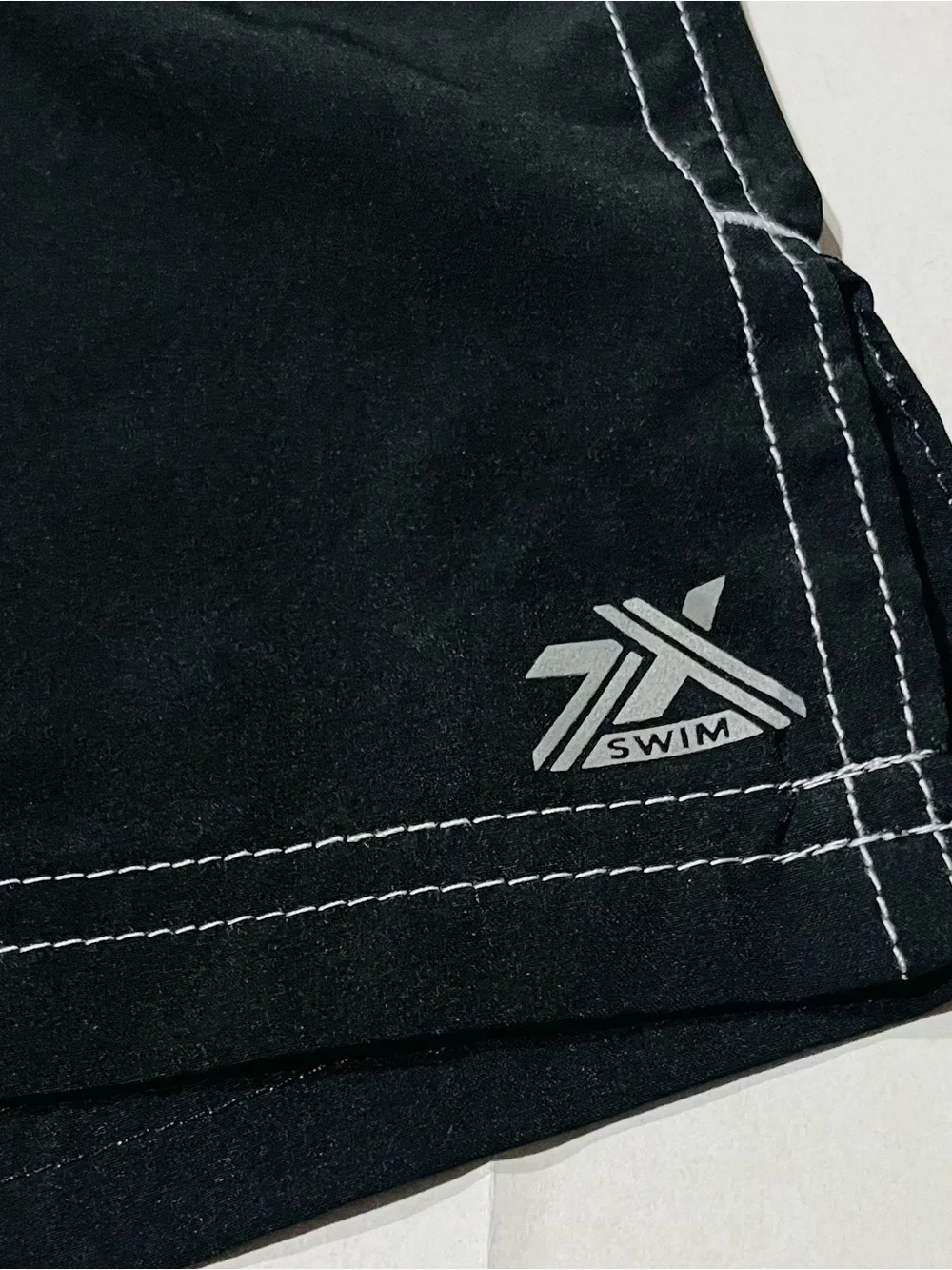 ZEROXPosur NWT Women’s black swim shorts featuring white stitching. SIZE 2X - Picture 6 of 13